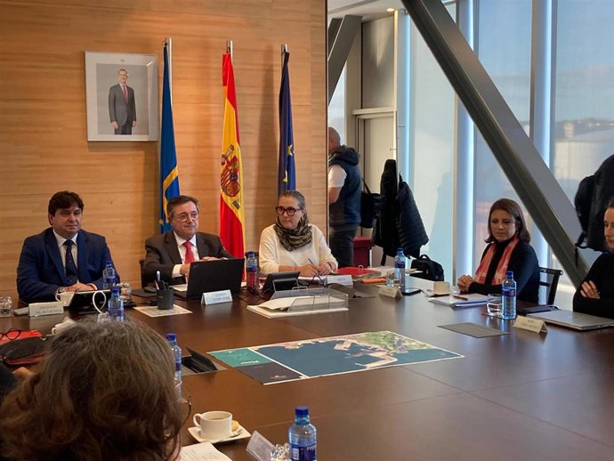 Reunión del Consejo de la Autoridad Portuaria de Gijón, en el puerto gijonés de El Musel