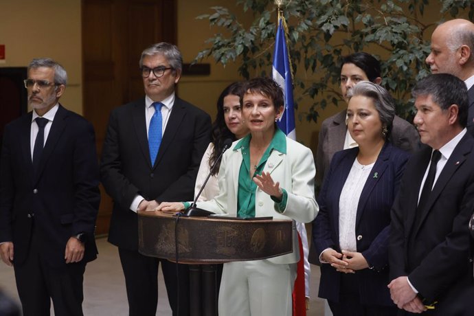 Valparaiso, 10 de octubre de 2024 Punto de prensa de la ministra Carolina Toha  tras la acusacion constitucional en la Camara de Diputados Sebastian Cisternas/ Aton Chile