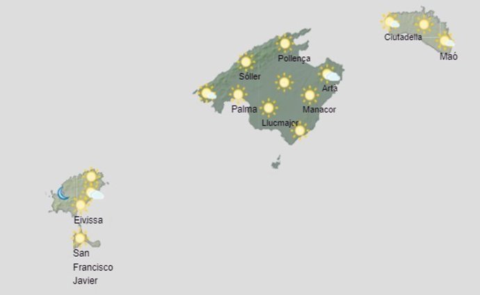 El tiempo hoy, viernes 11 de octubre, en Baleares.