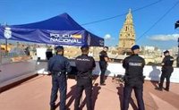 La Policía Nacional moviliza a más de 160 agentes por el partido España-Dinamarca de este sábado en Murcia