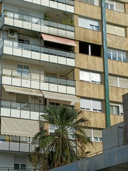 El incendio ha afectado a una vivienda del quinto piso