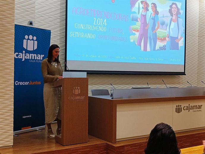 La consejera Sara Rubira en la jornada 'Agroemprendedoras. Construyendo futuro, sembrando oportunidades'