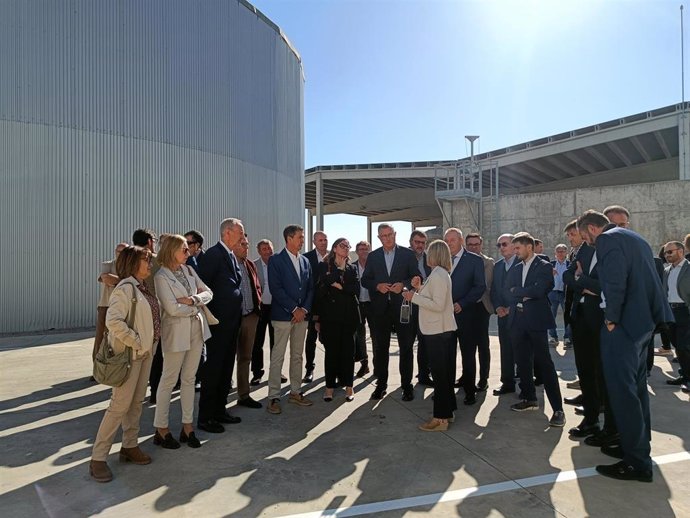 Inauguración de la planta de biogás de Zaidín (Huesca).