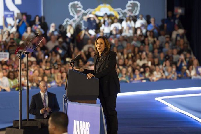 La candidata a la Presidencia de EEUU, Kamala Harris 