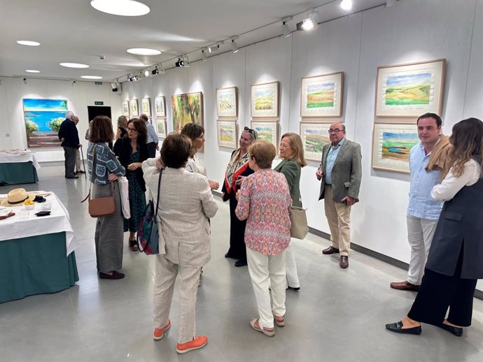 Exposición 'Alma del Mediterráneo', de la pintora Inés Loring, en la Fundación Caja Rural del Sur.