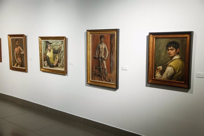 Algnos de las obras de Miguel del Moral que acoge la exposición.