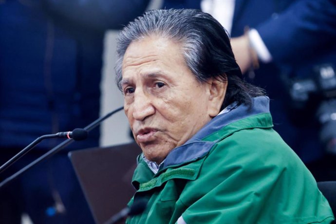 Expresidente Alejandro Toledo en audiencia judicial en Penal de Barbadillo.