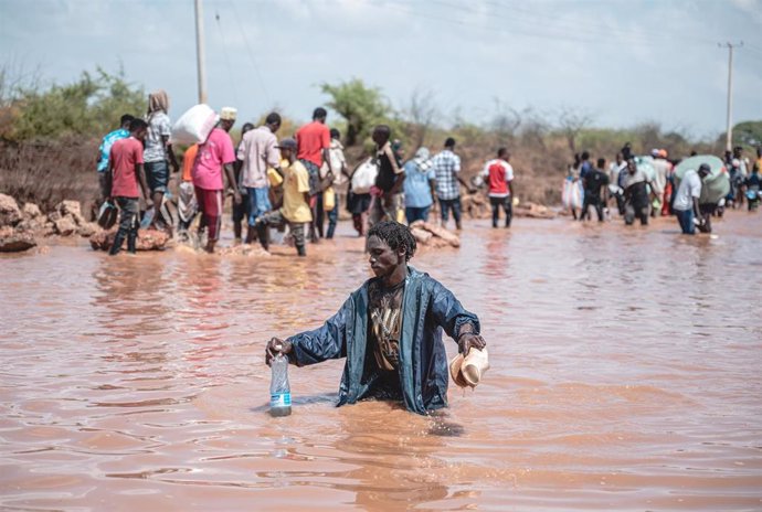 Archivo - Imagen de archivo de inundaciones en África 