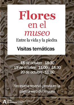 Cartel de la actividad 'Flores en el museo'.