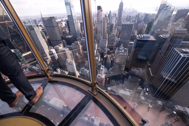 The Skylif en el Top of the Rock del Rockefeller Center (Nueva York)