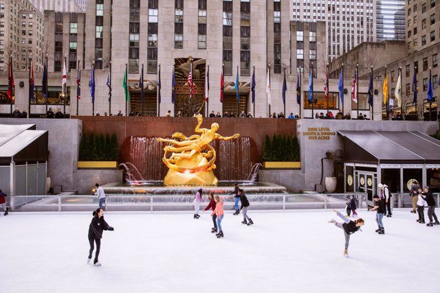 Pista de Patinaje sobre hielo Rockefeller Center