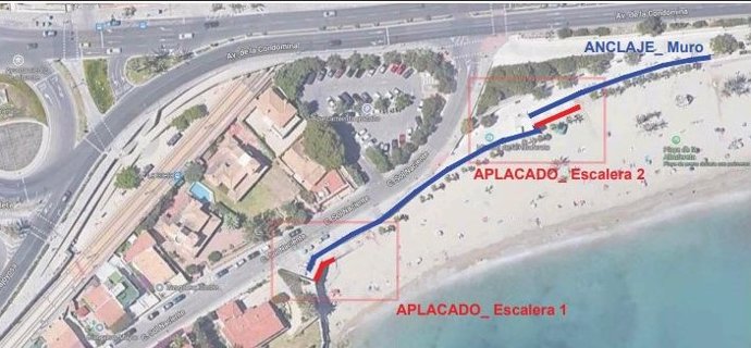 Alicante licita por más de 380.000 euros el proyecto de reforma del muro de la playa de La Albufereta