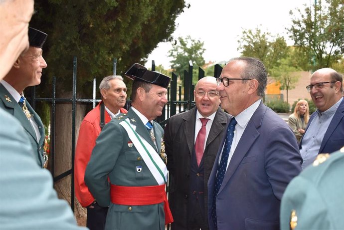 El consejero de Hacienda, Administraciones Públicas y Transformación Digital de C-LM, Juan Alfonso Ruiz Molina, en el acto organizado por la Guardia Civil en Toledo por el día de su patrona