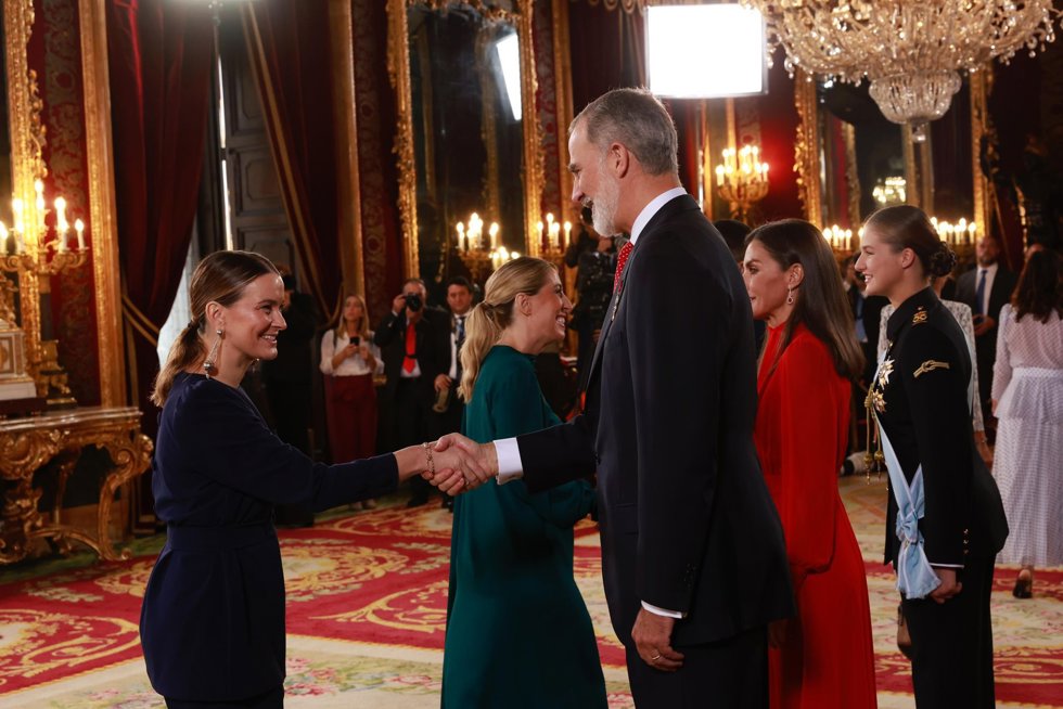 La presidenta del Govern, Marga Prohens,  en los actos con motivo de la celebración del Día de la Fiesta Nacional de España