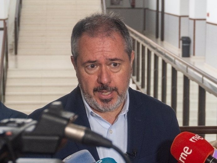 El secretario general del PSOE-A, Juan Espadas, en los actos del 12 de octubre en Madrid.