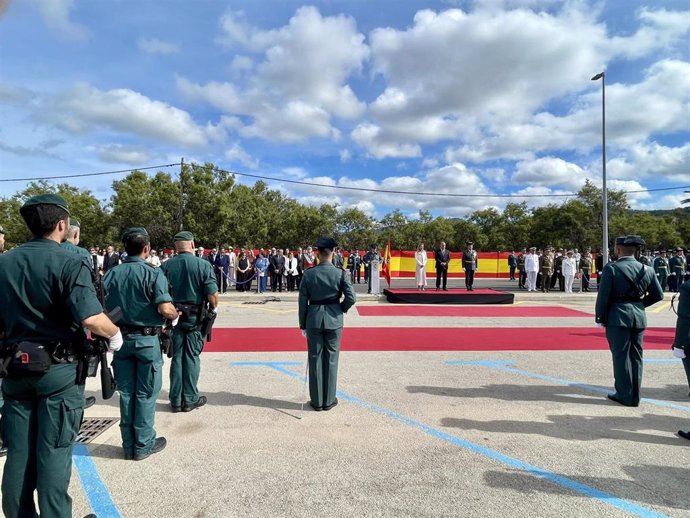 La Guardia Civil de Baleares celebra la festividad de su patrona, la virgen del Pilar, en Port d'Andratx