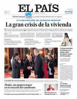 Portada El País 13 de octubre de 2024