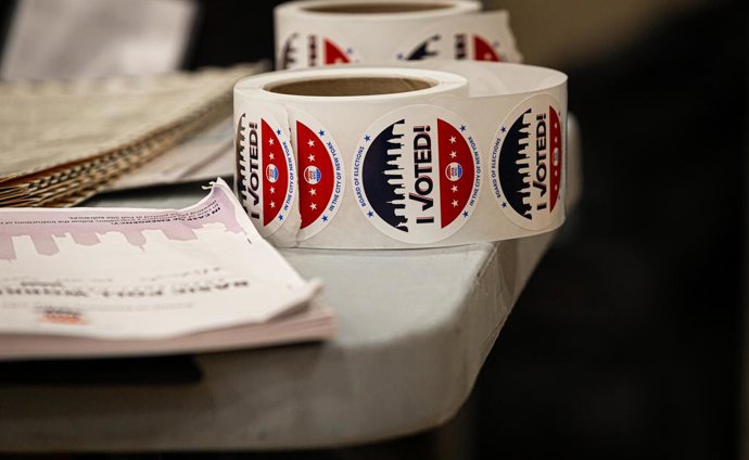 Archivo - November 3, 2020, New York, New York, United States: On November 3, voting continued in New York City and around the country wherethe Presidential election could set a record turnout.