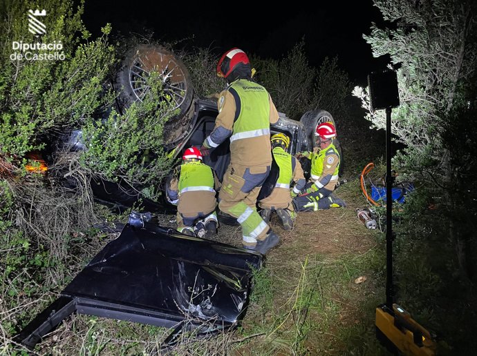 Accidente de coche en Vilafamés