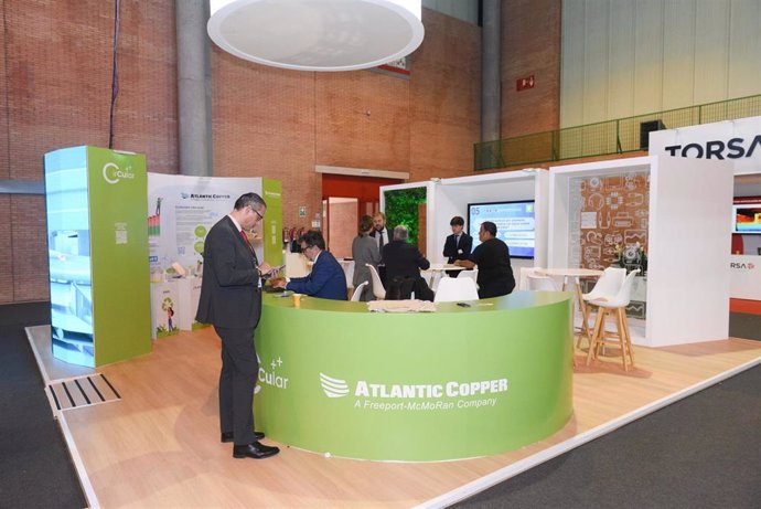 Archivo - La empresa onubense Atlantic Copper en el Mining and Minerals Hall 2024.