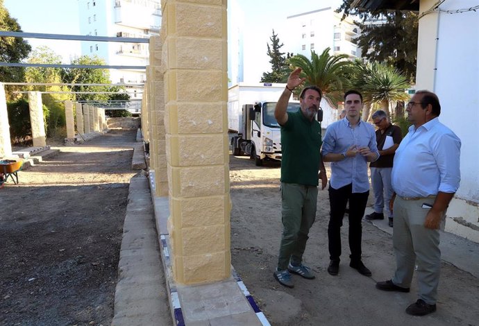 Obras en el parque del Retiro de Jerez.