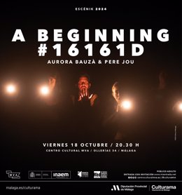 Cartel del espectáculo de teatro y danza  'A beginning #16161D', previsto para este viernes en el MVA.