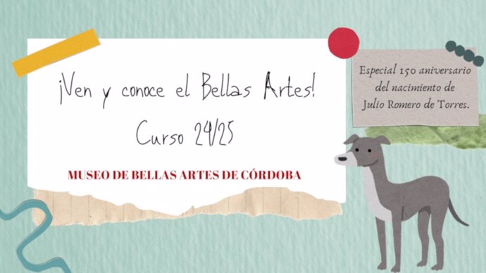 Cartel de '¡Ven y conoce el Bellas Artes!'