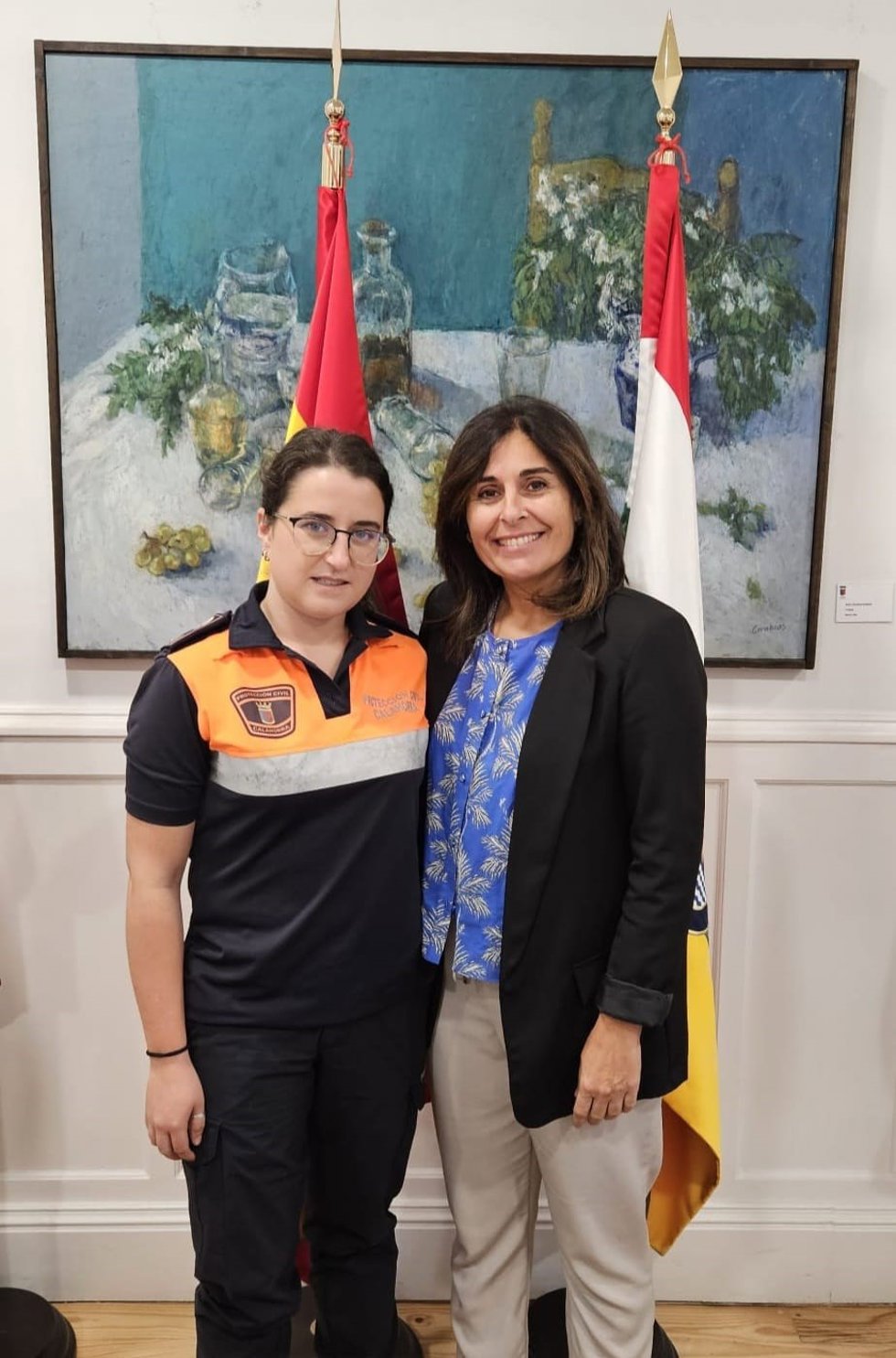 Elena Gil, nueva jefa de la agrupación de voluntarios de Protección Civil de Calahorra