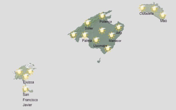 El tiempo hoy, lunes 14 de octubre, en Baleares.