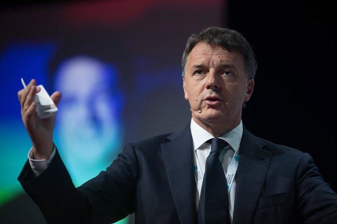 El exprimer ministro italiano, Matteo Renzi, durante la apertura del evento 'World in Progress' de Grupo Prisa, a 14 de octubre de 2024, en Barcelona, Cataluña (España). La primera edición de estas jornadas se celebra los días 14 y 15 de octubre y en el