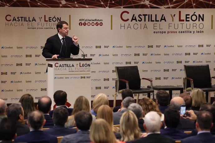 El presidente de la Junta Alfonso Fernández Mañueco ha inaugurado las jornadas de Europa press Castilla y León hacia el futuro