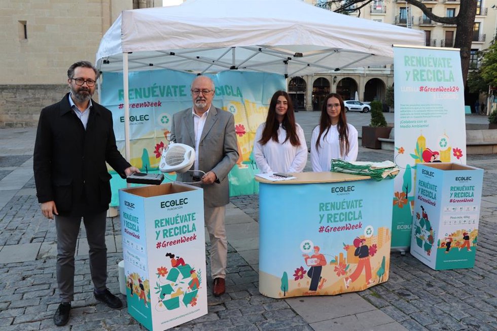 Logroño acoge la #GreenWeek24 de la Fundación Ecolec con el objetivo de concienciar sobre el reciclaje de RAEE
