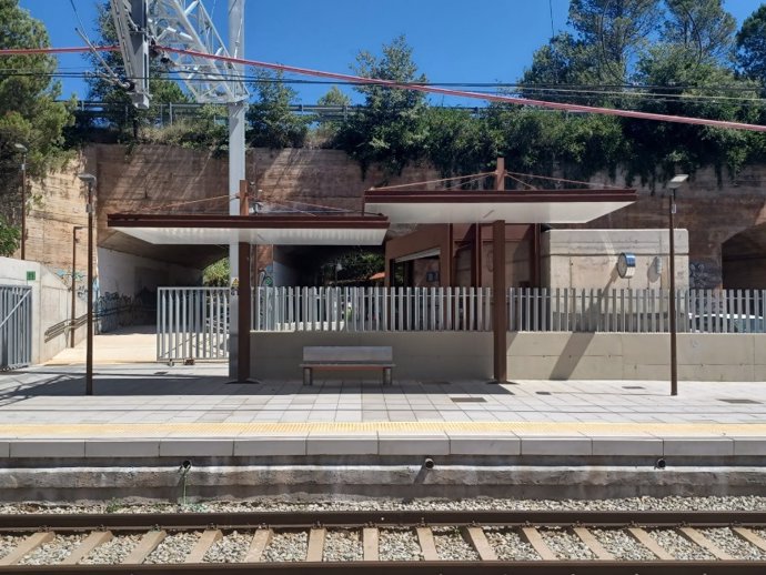 La estación de Vacarisses-Torreblanca (Barcelona)