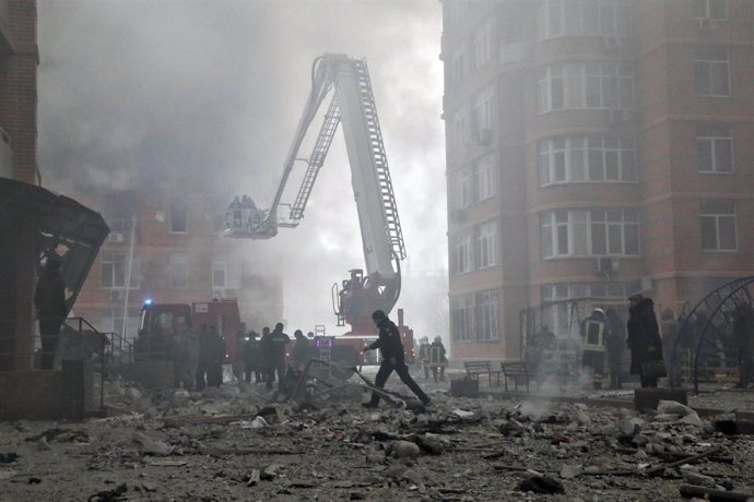 Archivo - Imagen de archivo de un ataque ruso sobre la ciudad ucraniana de Odesa.