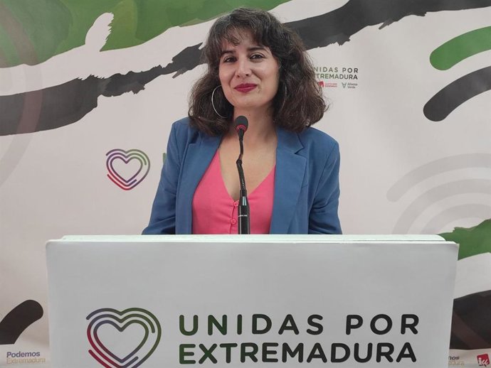 Imagen de archivo de la portavoz de Unidas por Extremadura, Irene de Miguel