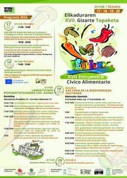 Cartel de XVII Encuentro Cívico Alimentario