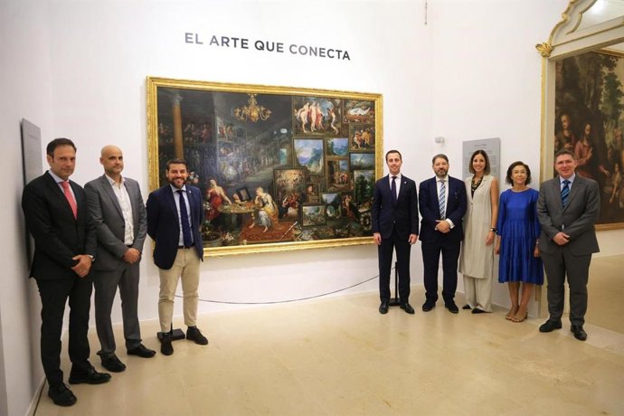 Presentación de la exposición del cuadro barroco 'La Vista y el Olfato'.