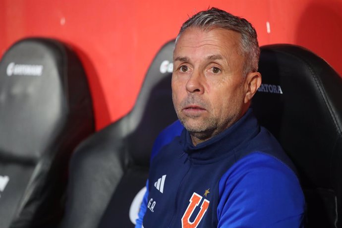 Futbol, Universidad de Chile vs Coquimbo Unido. Copa Chile 2024. El entrenador de Universidad de Chile Gustavo Alvarez es fotografiado contra Coquimbo Unido durante el partido de vuelta de la semifinal nacional de la Copa Chile disputado en el estadio