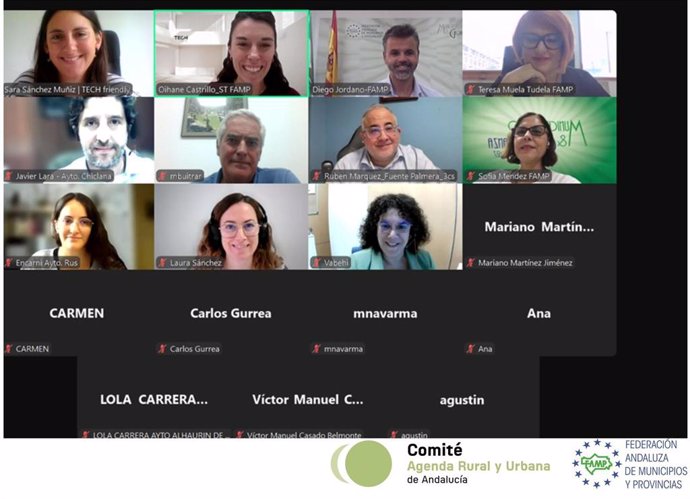 Webinar de la Federación Andaluza de Municipios y Provincias (FAMP) sobre '¿Cómo plantear un urbanismo táctico?'.