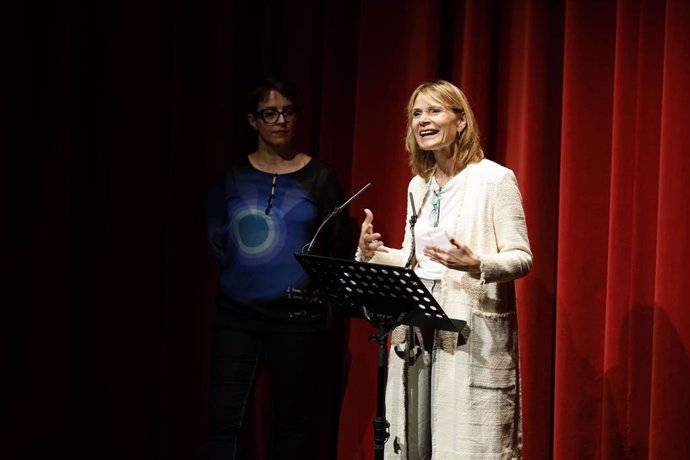 Moret durante la inauguración del curso 24-25 del Institut del Teatre, este lunes.