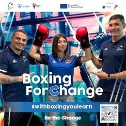 Cartel del proyecto 'Boxing for change'.