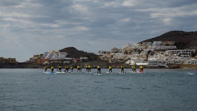 Prueba del Festival SUP Race Cabo de Gata-Níjar.