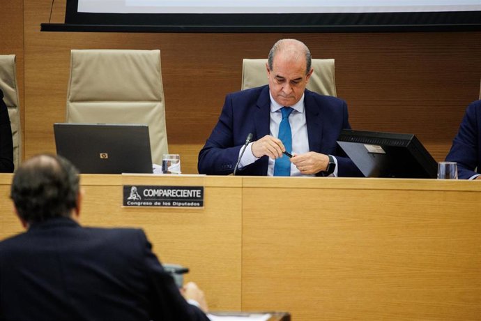 Archivo - El director general de la Policía, Francisco Pardo Piqueras, durante una Comisión de Interior del Congreso de los Diputados.