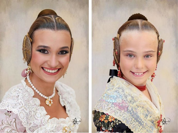 Berta Peiró García y Lucía García Rivera, falleras mayores de València 2025