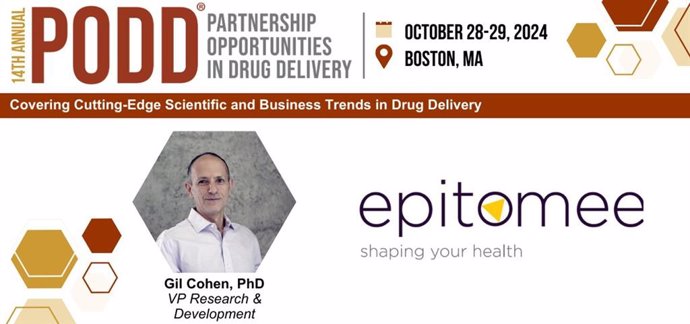 Epitomee Medical will present its Breakthrough Oral Delivery Platform at PODD 2024 in Boston on October 29. Dr. Gil Cohen, VP R&D, will highlight innovations in biologics delivery, offering a non-invasive alternative to injections. Visit epitomeemedical.c