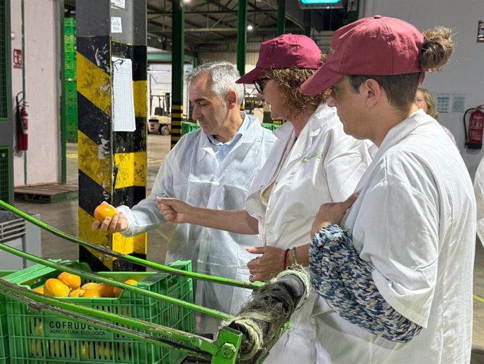 El conseller d'Agricultura, Aigua, Ramaderia i Pesca, Miguel Barrachina, visita Cofrudeca, la primera cooperativa hortofrutícola valenciana 