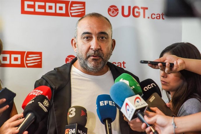El Secretario General de CCOO Catalunya, Javier Pacheco