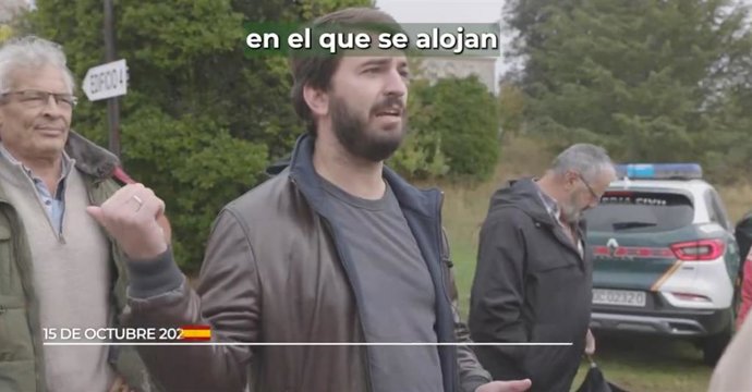García-Gallardo, en el vídeo donde denuncia los hechos.
