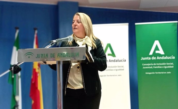 Archivo - La delegada territorial de Inclusión Social, Juventud, Familias e Igualdad en Jaén, Ángela Hidalgo.