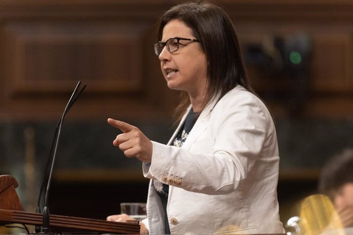 Archivo - La diputada del PP Ana Belén Vázquez interviene durante una sesión plenaria, en el Congreso de los Diputados, a 18 de junio de 2024, en Madrid (España). 